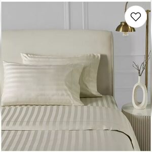 Hotelier Egyptian Cotton Blend Stripe Sheet Set